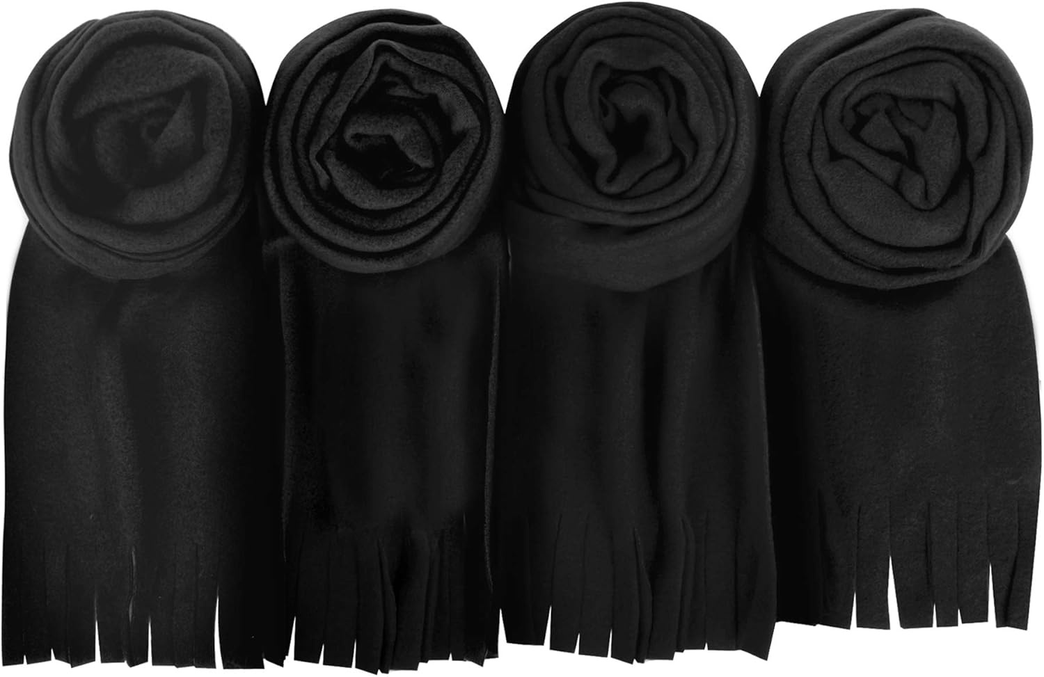 Trail maker Bulk Scarves for Women, Wedding, Homeless, 100 Scarves Pack Lightweight Wholesale Pashmina Scarves in Bulk(All Black Pack)