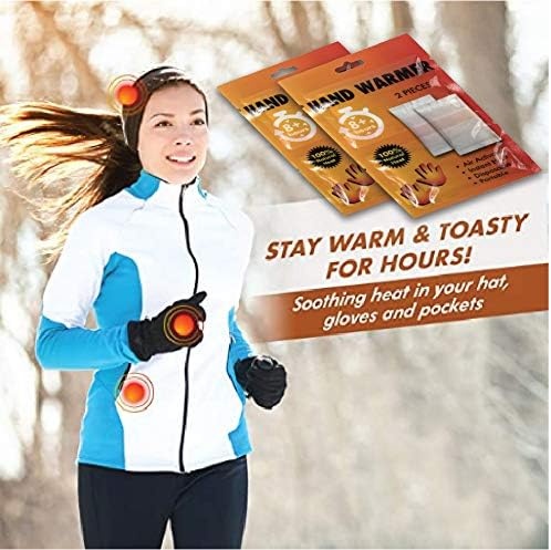 100 Pack Bulk Hand Warmers, Bulk Foot Warmers, Bulk Body Warmers for 8-10 Hours of Natural Heat(Hand Warmers)