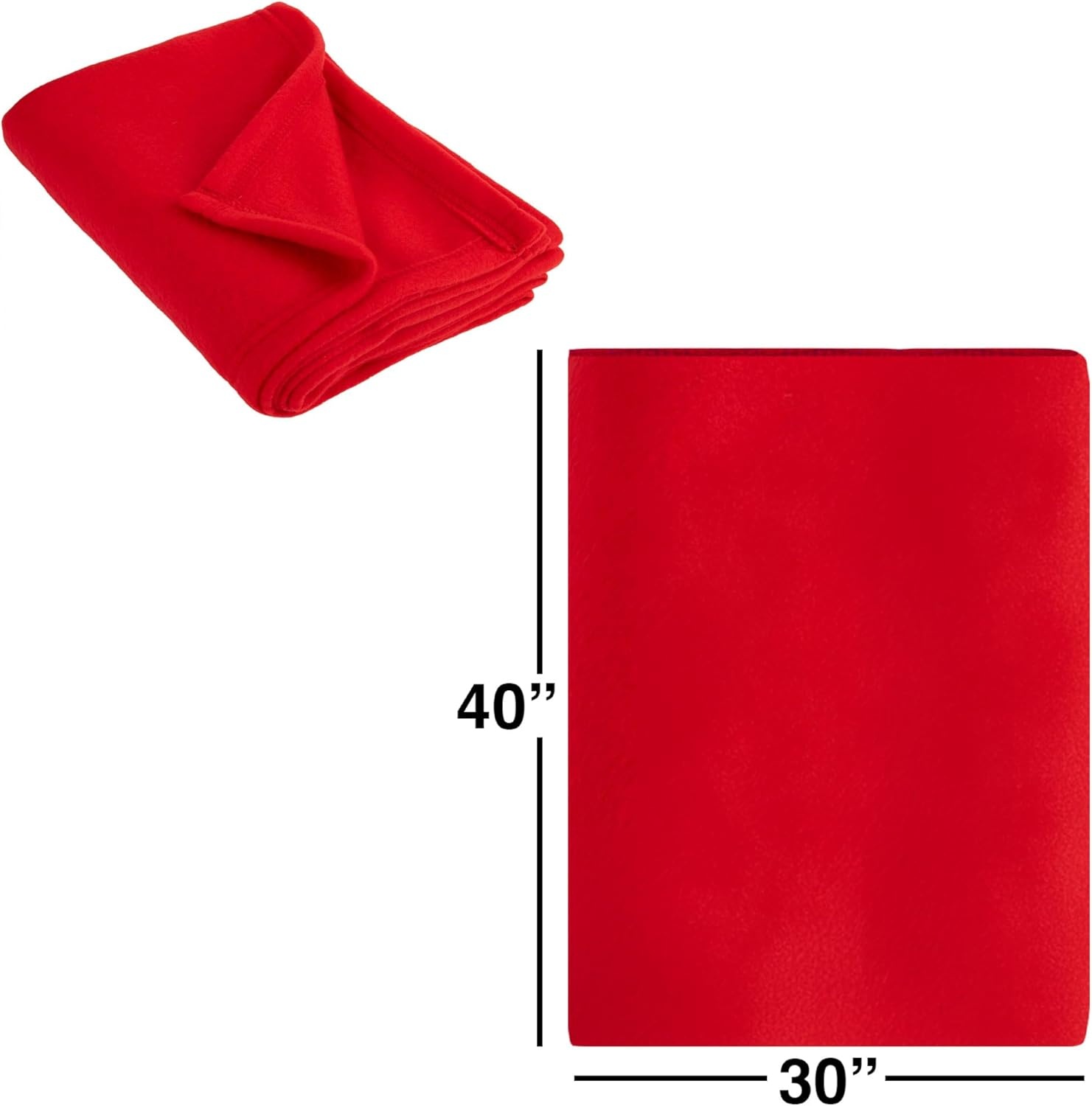 Trail maker 24 Pack Bulk Hypoallergenic Microfiber Fleece Blankets – 30×40 Fleece Throw Blankets in Bulk, 160 GSM Wholesale Throw Blankets for Fall Weddings, Homeless Donation for Warmth