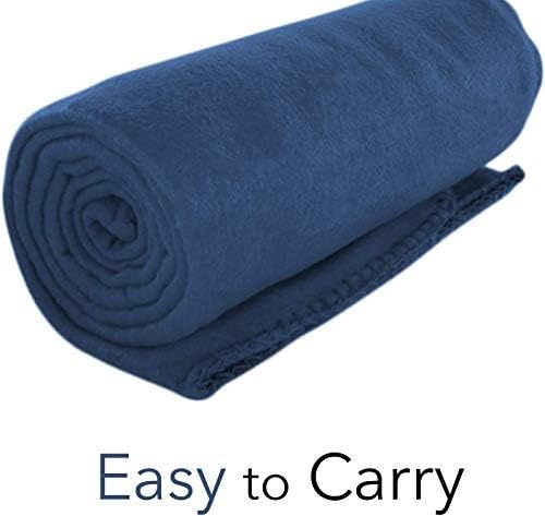 Trail maker 24 Pack Bulk Hypoallergenic Microfiber Fleece Blankets – 30×40 Fleece Throw Blankets in Bulk, 160 GSM Wholesale Throw Blankets for Fall Weddings, Homeless Donation for Warmth