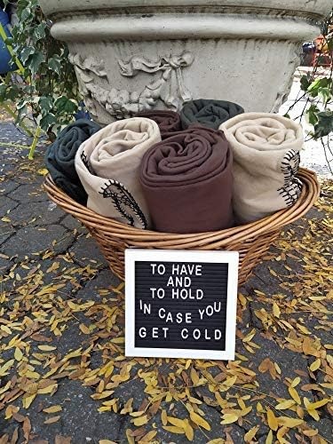 (24 Pack) Bulk Fleece Fall Throw Blankets 50×60 for Wedding Favors, Homeless Women, Men, Homes, Bed, Sofa, Couch, Office, Pet Blankets, Travel | Soft Warm Lightweight Throw Blankets in Bulk (8 Color)(Khaki)
