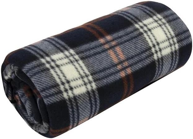 Trail maker 24 Pack Bulk Plaid Sherpa Fleece Throw Blankets 50 x 60 for Wedding Guests, Homeless, Pets | Plaid Fleece Throw Blankets Bulk(Black Plaid)