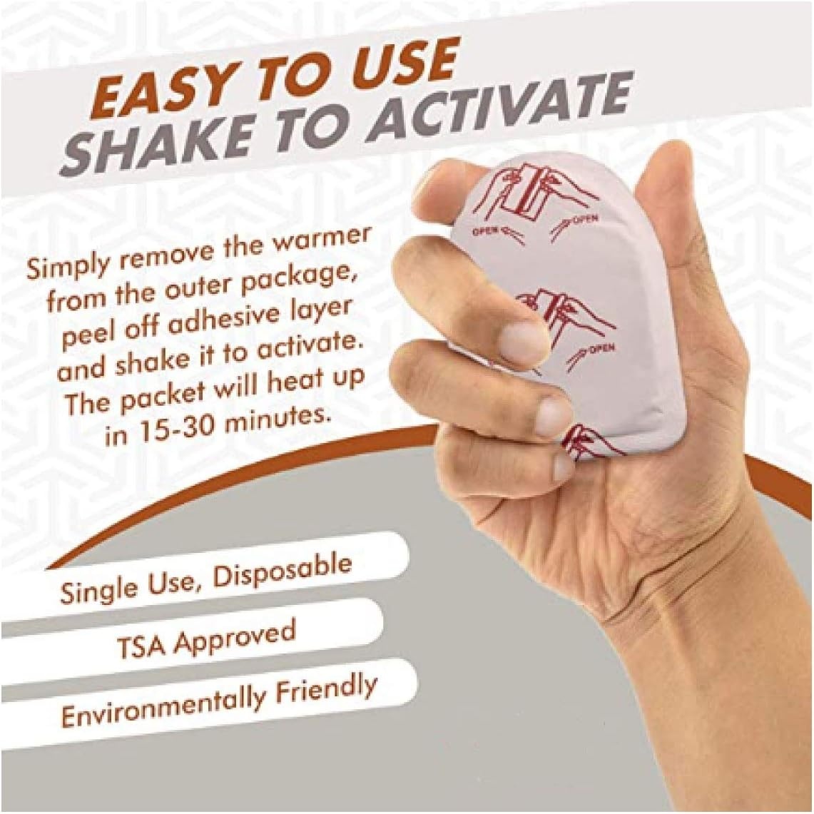 100 Pack Bulk Hand Warmers, Bulk Foot Warmers, Bulk Body Warmers for 8-10 Hours of Natural Heat(Foot Warmers)