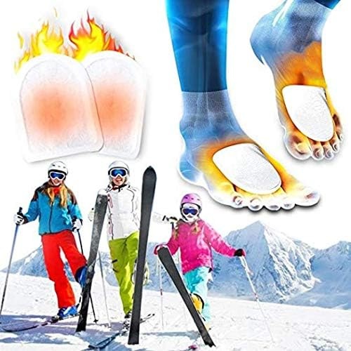 100 Pack Bulk Hand Warmers, Bulk Foot Warmers, Bulk Body Warmers for 8-10 Hours of Natural Heat(Foot Warmers)