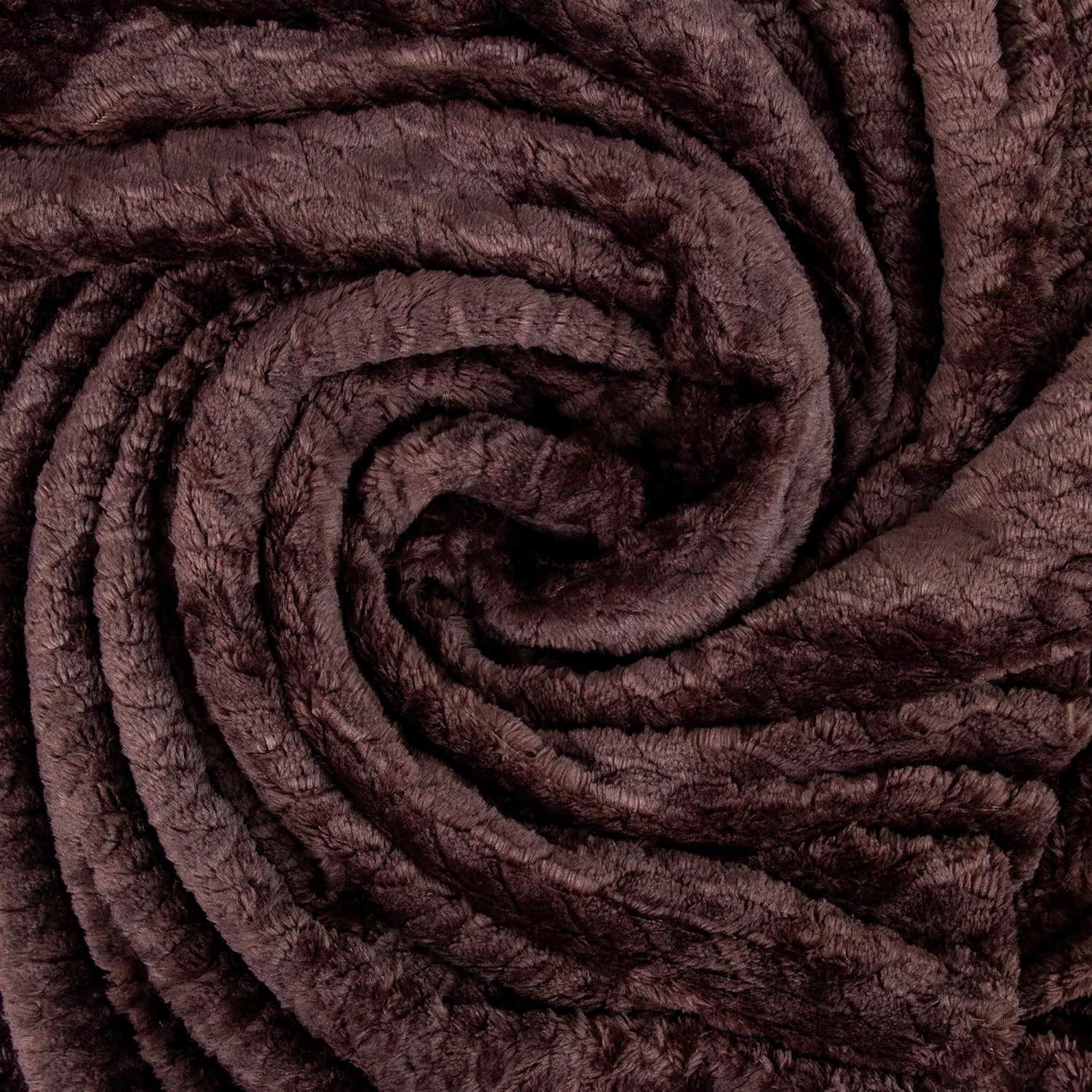 Waffle Knit Textured Throw Blanket Soft for Couch, Sofa, Twin Bed, Kids, Adults, 50 x 60 Chenille Knit Blanket, Boho Throw Blanket for Home Decor 250 GSM (Navy Blue)(Chocolate Brown)