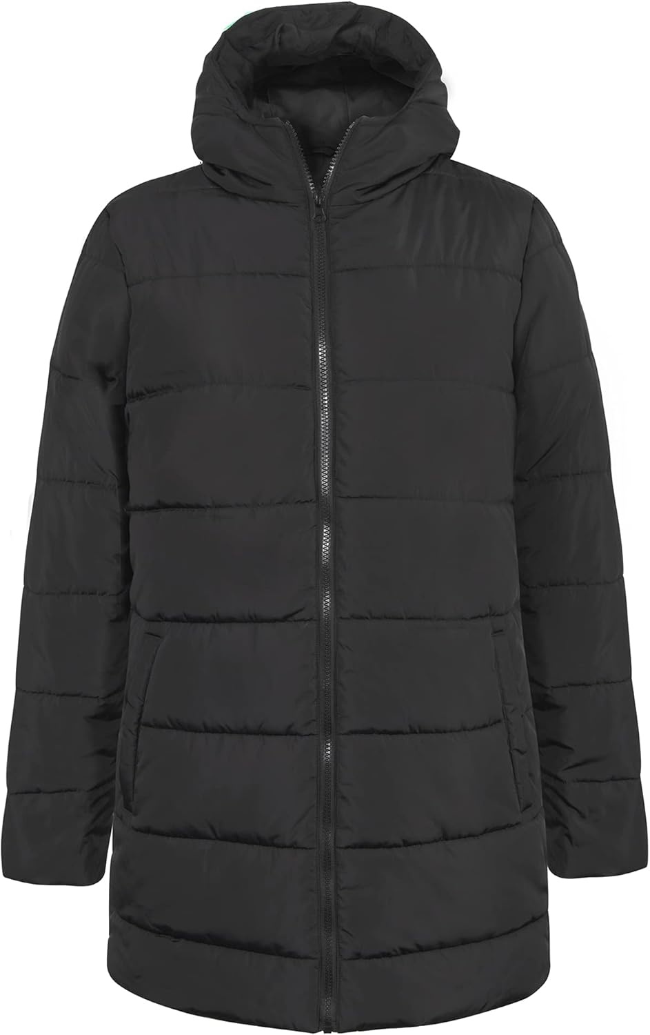 Trail maker Waterproof Long Puffer Jackets, Mens, Womens & Kids Hooded Winter Coats, 10 Pack((10 Pack) Women’s Black)