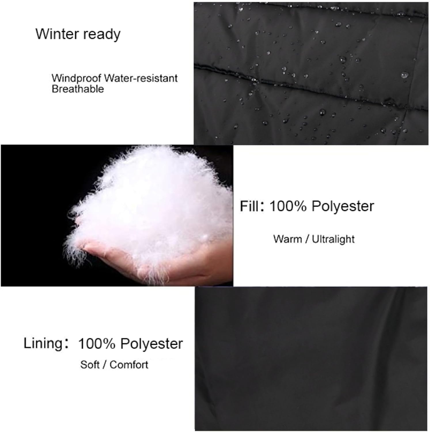 Trail maker Waterproof Long Puffer Jackets, Mens, Womens & Kids Hooded Winter Coats, 10 Pack((10 Pack) Women’s Black)