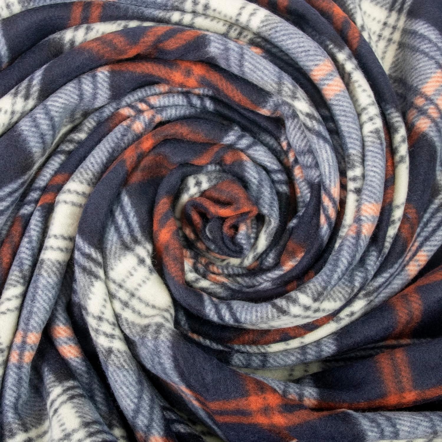 Trail maker 50×60 Throw Blankets, Plaid Fleece Throw Blankets for Bedroom, Couch, Livingroom, Chair, Pets, Outdoors(Black)