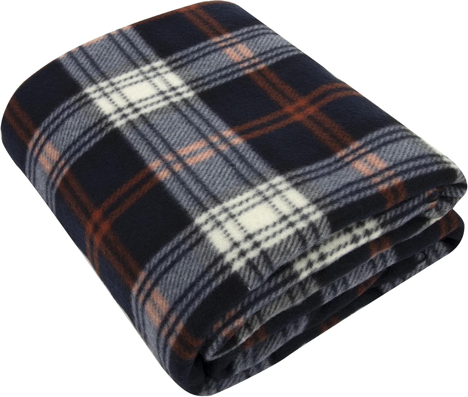 Trail maker 50×60 Throw Blankets, Plaid Fleece Throw Blankets for Bedroom, Couch, Livingroom, Chair, Pets, Outdoors(Black)