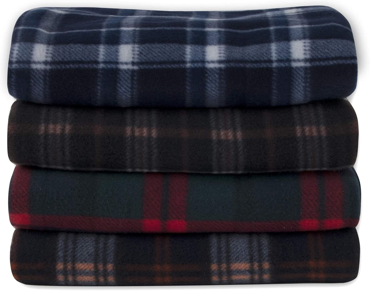 Trail maker 50×60 Throw Blankets, Plaid Fleece Throw Blankets for Bedroom, Couch, Livingroom, Chair, Pets, Outdoors(Black)