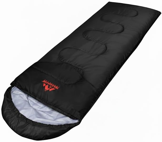 10 Pack Bulk Mummy Sleeping Bags for Adults Cold Weather 0 Degree Backpacking, Camping, Hooded Sleeping Bags for Homeless Adults, Scouts, Indoors, Outdoors(Black)