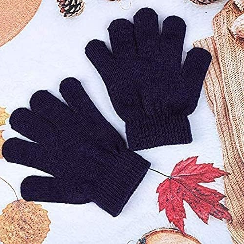 Trail maker Kid’s Winter Magic Gloves, 100 Pair Gloves for Children Stretchy Warm Magic Knit Gloves for Kids(50 Pairs in 5 Colors)