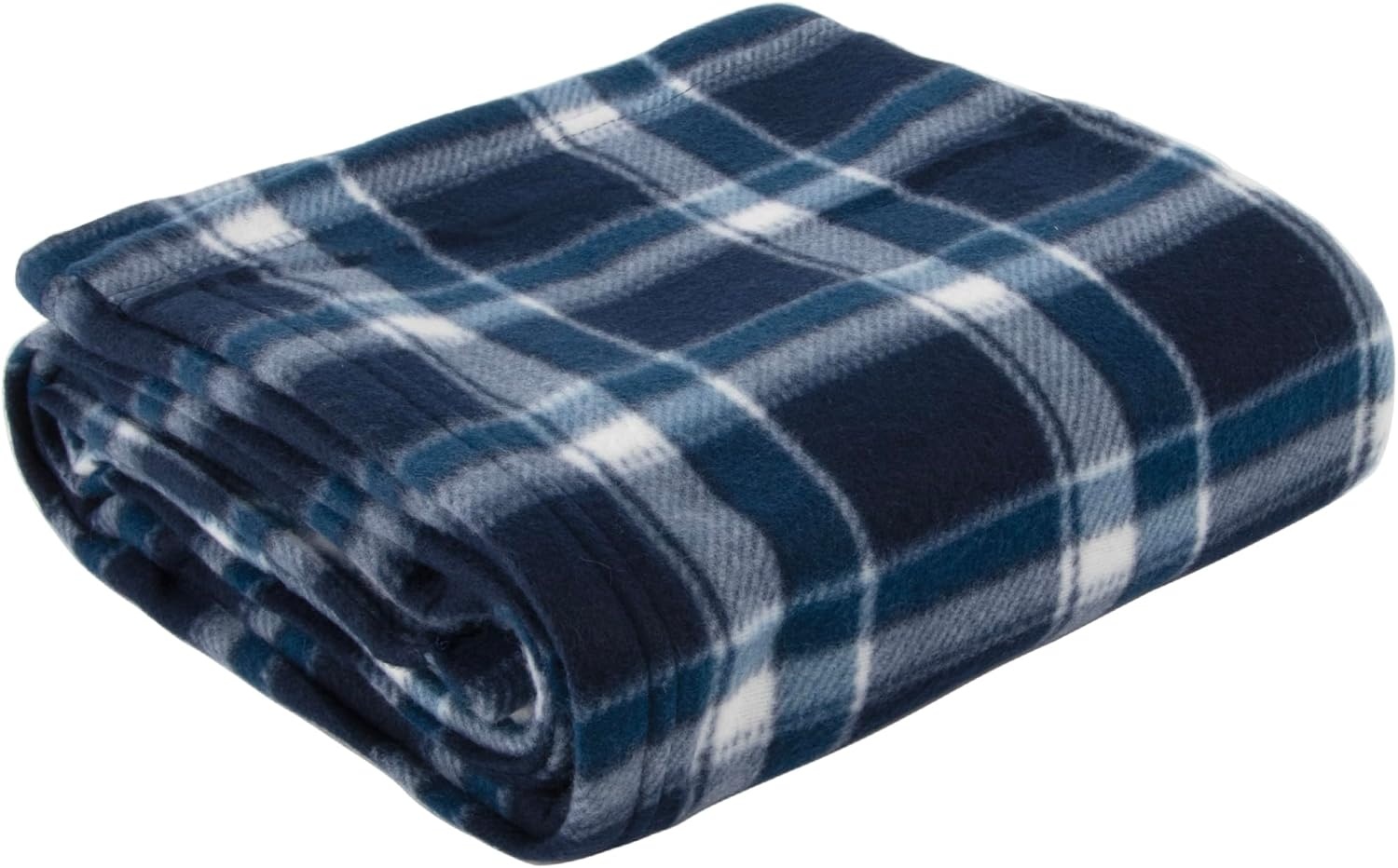 Trail maker 50×60 Throw Blankets, Plaid Fleece Throw Blankets for Bedroom, Couch, Livingroom, Chair, Pets, Outdoors(Blue)