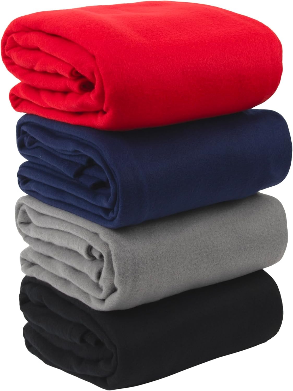 Twin Size Fleece Blankets in Bulk Microfiber Fleece Sherpa Blankets for Bed Bulk 24 Pack Hypoallergenic 60×80 Throw Blankets(Assorted)