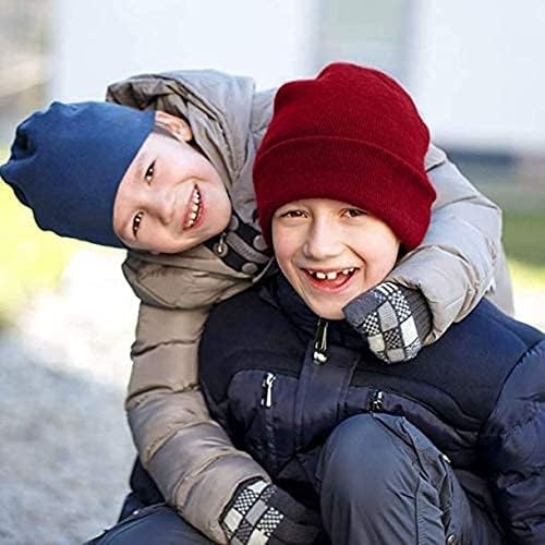 Trail maker 50 Pack Kids Knit Winter Hats Bulk One Size Stretch Warm Knit Beanie Hats for Homeless, Foster Kids, Boys, Girls, Fall