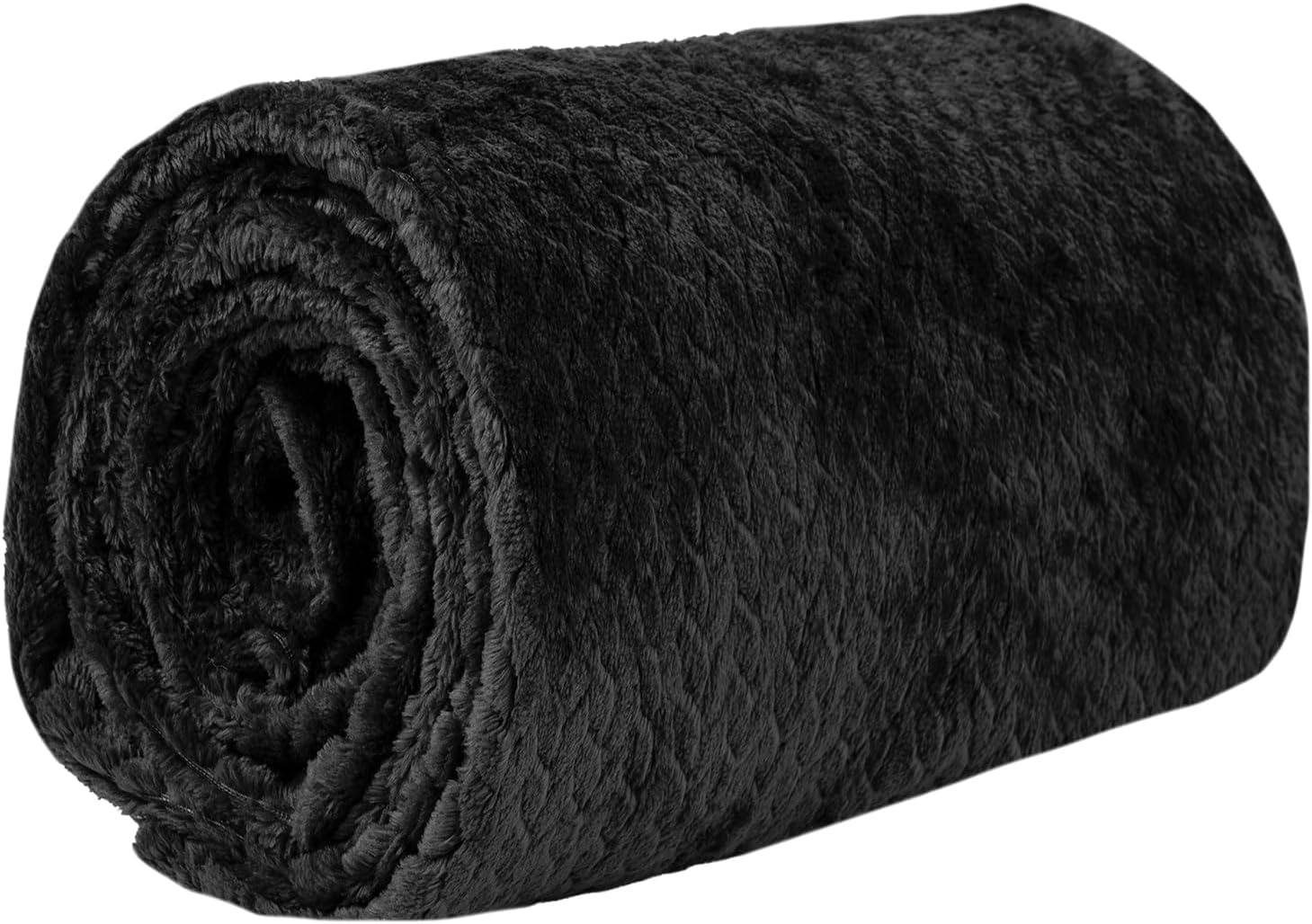 Waffle Knit Textured Throw Blanket Soft for Couch, Sofa, Twin Bed, Kids, Adults, 50 x 60 Chenille Knit Blanket, Boho Throw Blanket for Home Decor 250 GSM (Navy Blue)(Midnight Black)