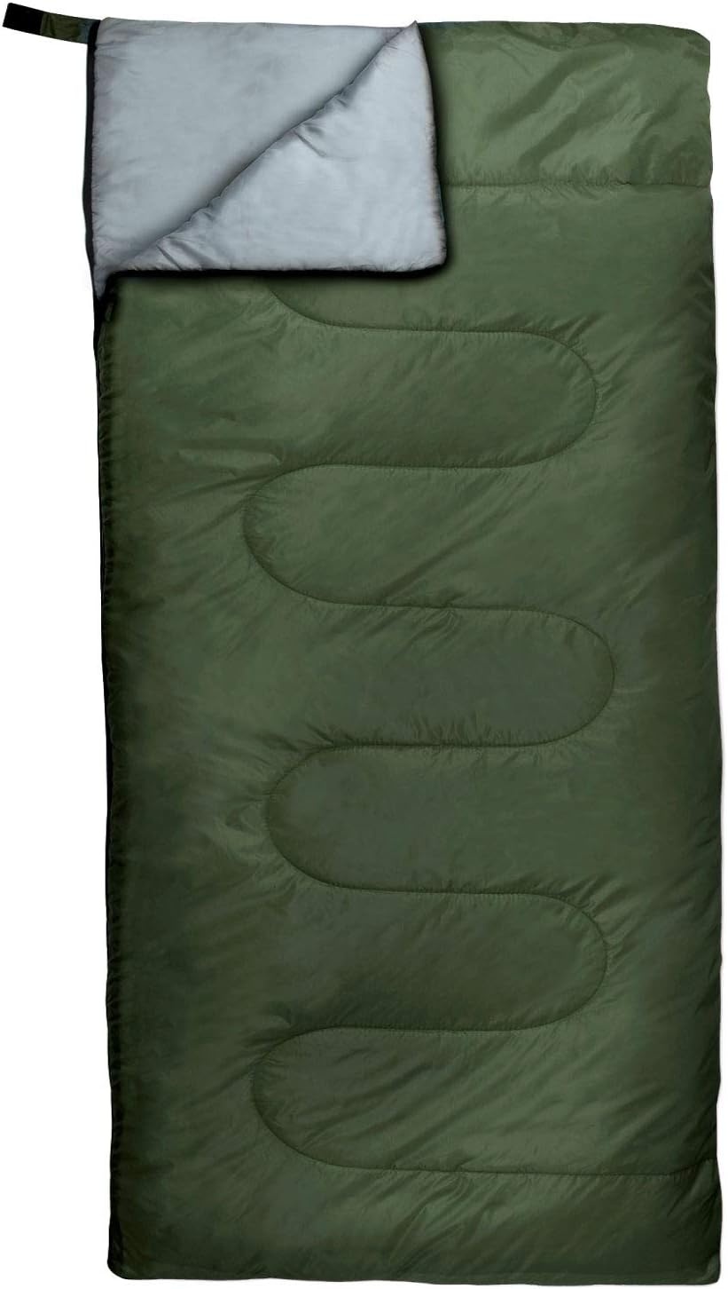 Bulk 10 Pack Envelope Sleeping Bags, 4 Seasons Warm or Cold Lightweight Indoor Outdoor Sleeping Bags for Adults, Backpacking, Camping(Standard Sleeping Bags)