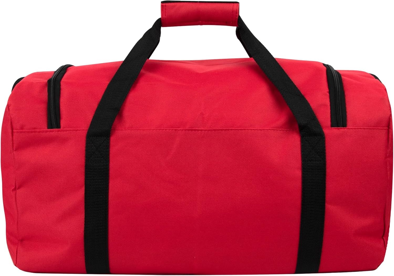 (24 Pack) Bulk Duffle Bags Wholesale for Homeless Adult Men, Women, Travel, and Sports Teams (All Black Pack)(All Red Pack)