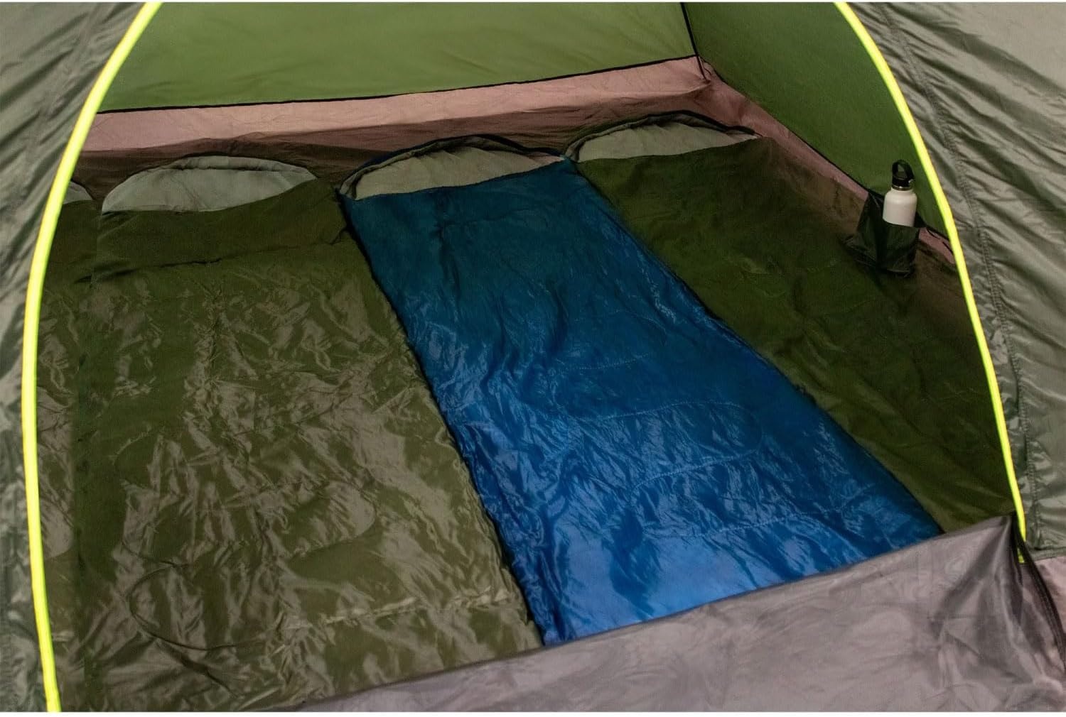 (5 Pack of) 5 to 6 Person Tent All Season Pop Up Waterproof for Camping Groups, Immigrants, Disaster Relief, Homeless People Bulk Cold Weather Tents(Green Tents)