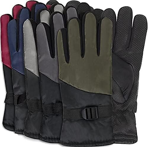 Trail maker 10 Pair Gloves in Bulk Winter Gloves for Adult Women, Men, Warm for Extreme Weather Waterproof Insulated Gloves(10 Pairs Two Toned)