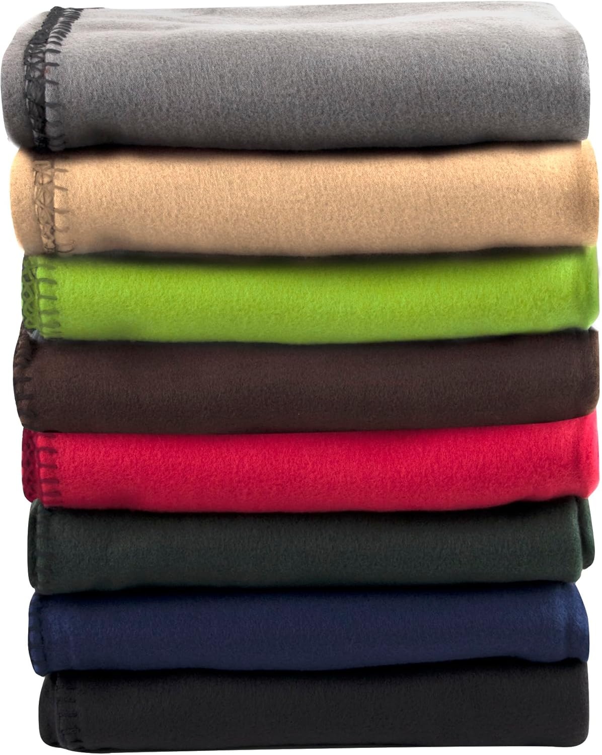 (24 Pack) Bulk Fleece Fall Throw Blankets 50×60 for Wedding Favors, Homeless Women, Men, Homes, Bed, Sofa, Couch, Office, Pet Blankets, Travel | Soft Warm Lightweight Throw Blankets in Bulk (8 Color)(8 Color)