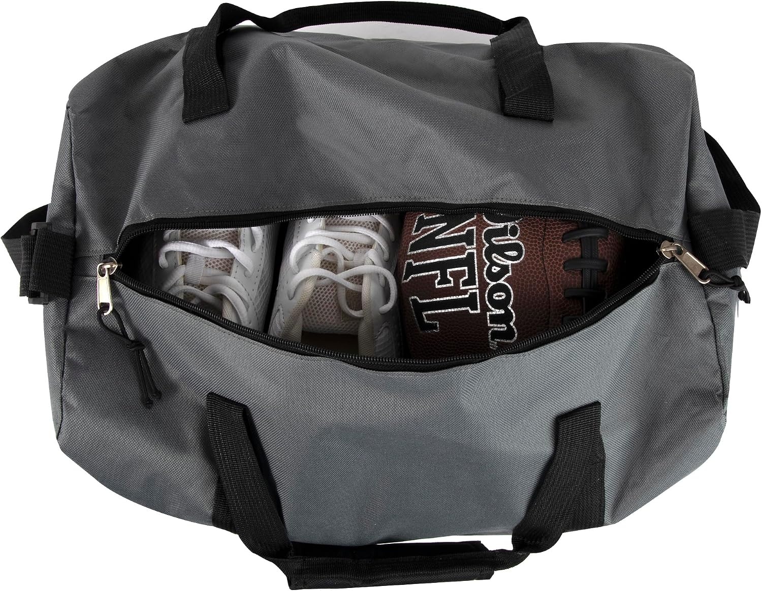 24 Pack Bulk Duffle Bags Wholesale by the Case for Homeless, Sports Teams, and Duffle Bags for Foster Kids (Assorted Colors Pack)(All Grey Pack)