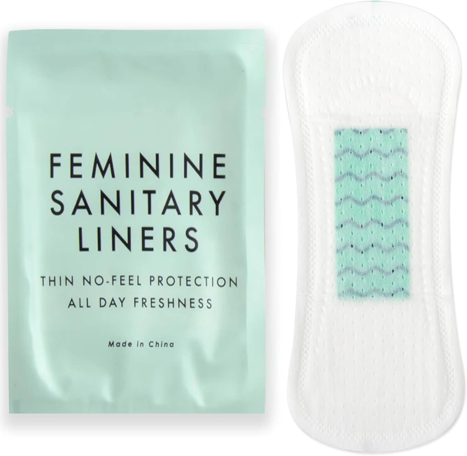 100 Pack Bulk Panty Liners for Homeless, Hospitals | Long Panty Liners for Postpartum, Incontinence, Menstruation Bulk Individually Wrapped Liners for Women