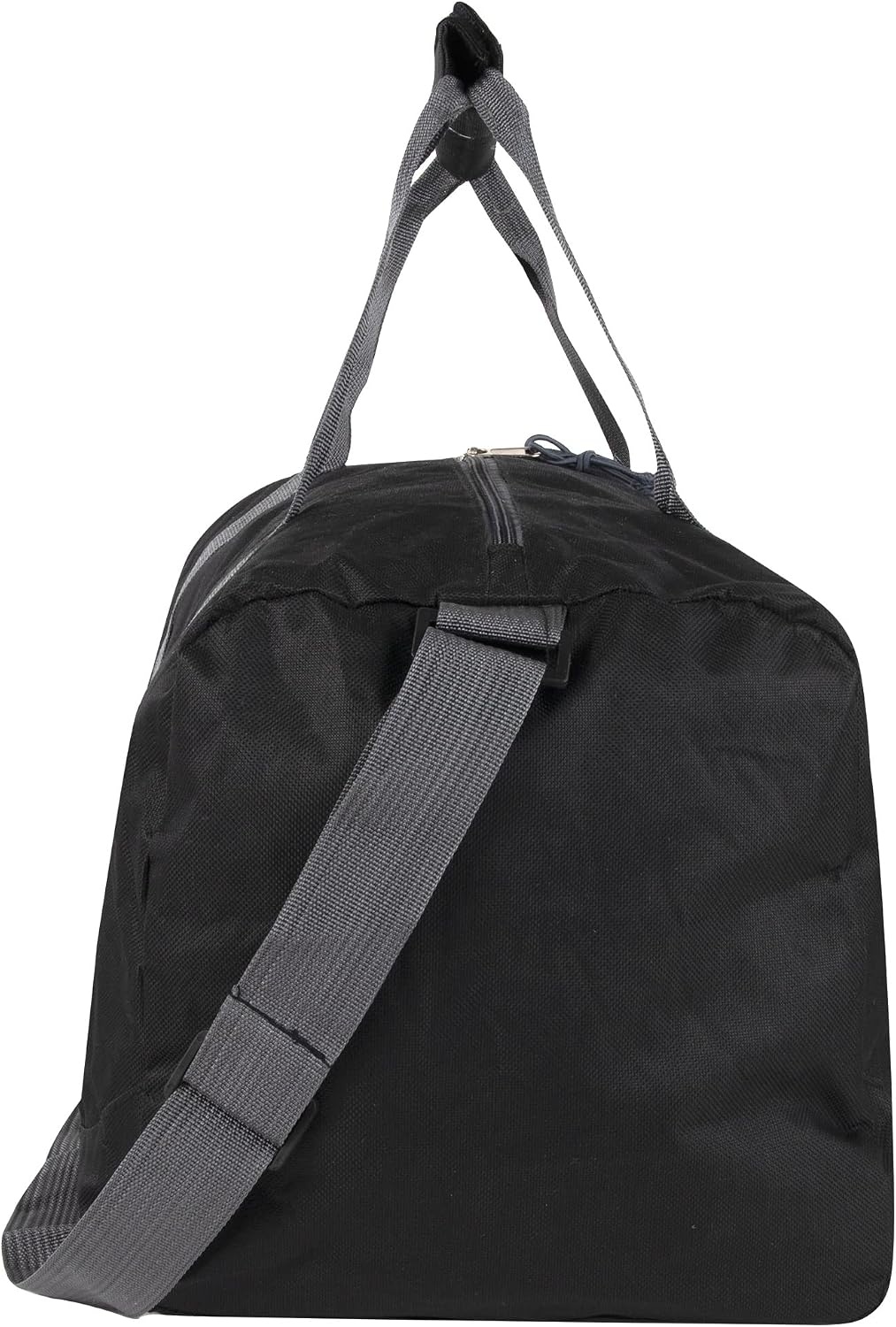 24 Pack Bulk Duffle Bags Wholesale by the Case for Homeless, Sports Teams, and Duffle Bags for Foster Kids (Assorted Colors Pack)(All Black Pack)