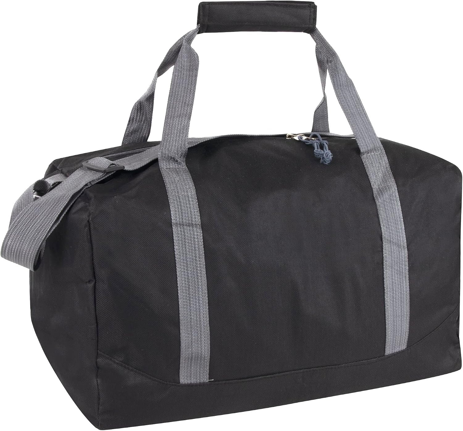 24 Pack Bulk Duffle Bags Wholesale by the Case for Homeless, Sports Teams, and Duffle Bags for Foster Kids (Assorted Colors Pack)(All Black Pack)