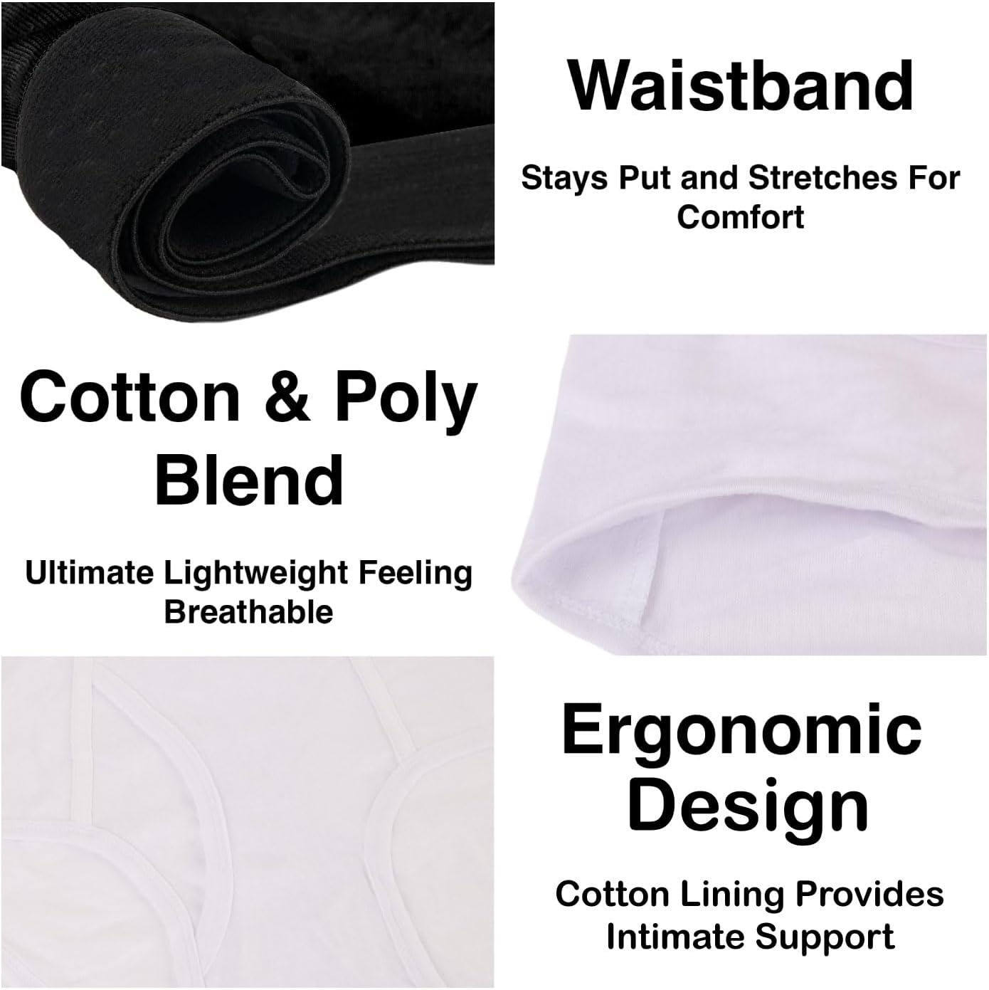 Trail maker Bulk Women’s Underwear for Homeless, 50 Pack Bulk Women’s Briefs for Shelters, Disaster Relief(All Sizes Pack)
