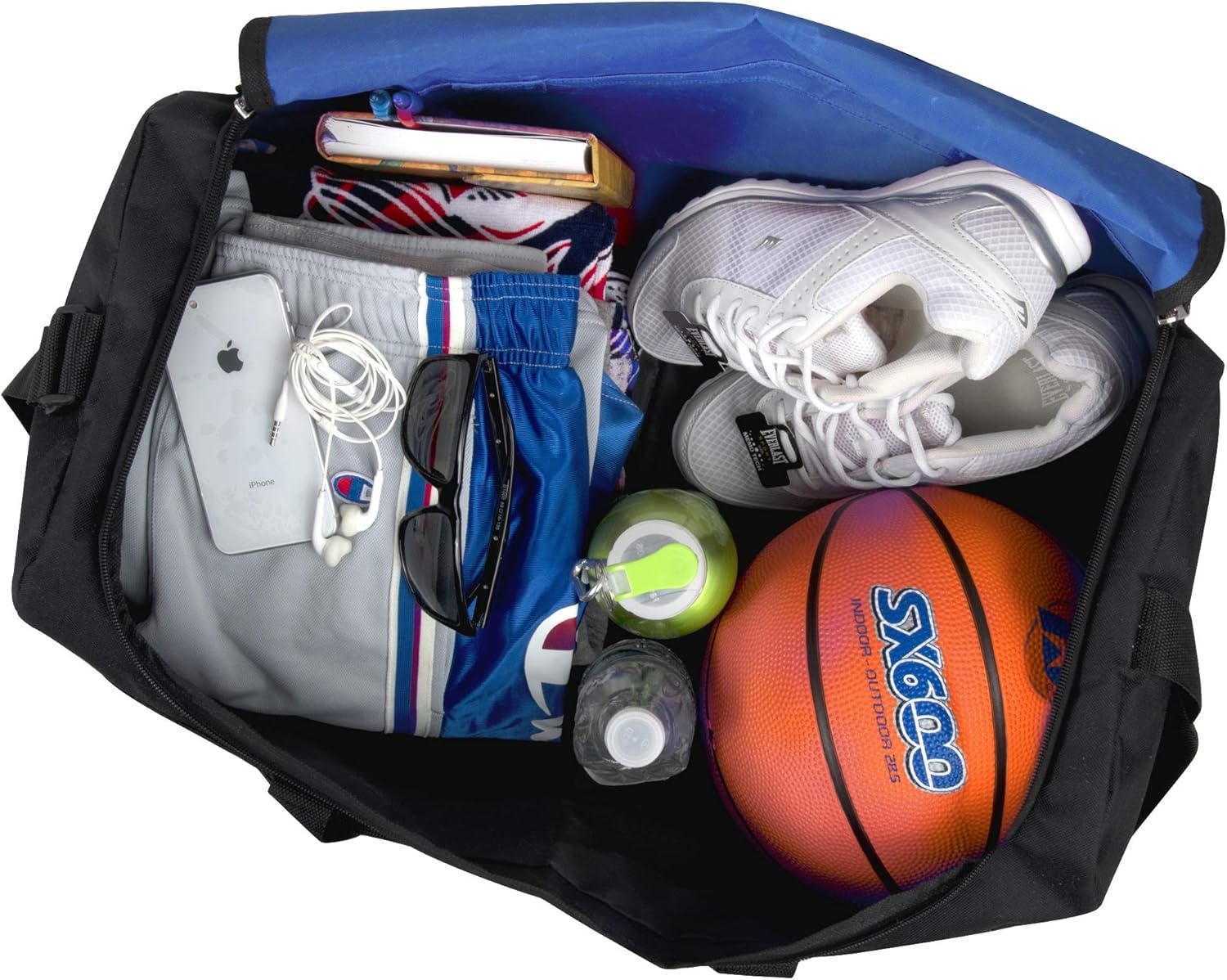 24 Pack Reflective Duffle Bags Bulk for Homeless Adults, Gym, Foster Kids Bulk Duffel Bags Wholesale (Black Pack)(Men’s Colors Pack)
