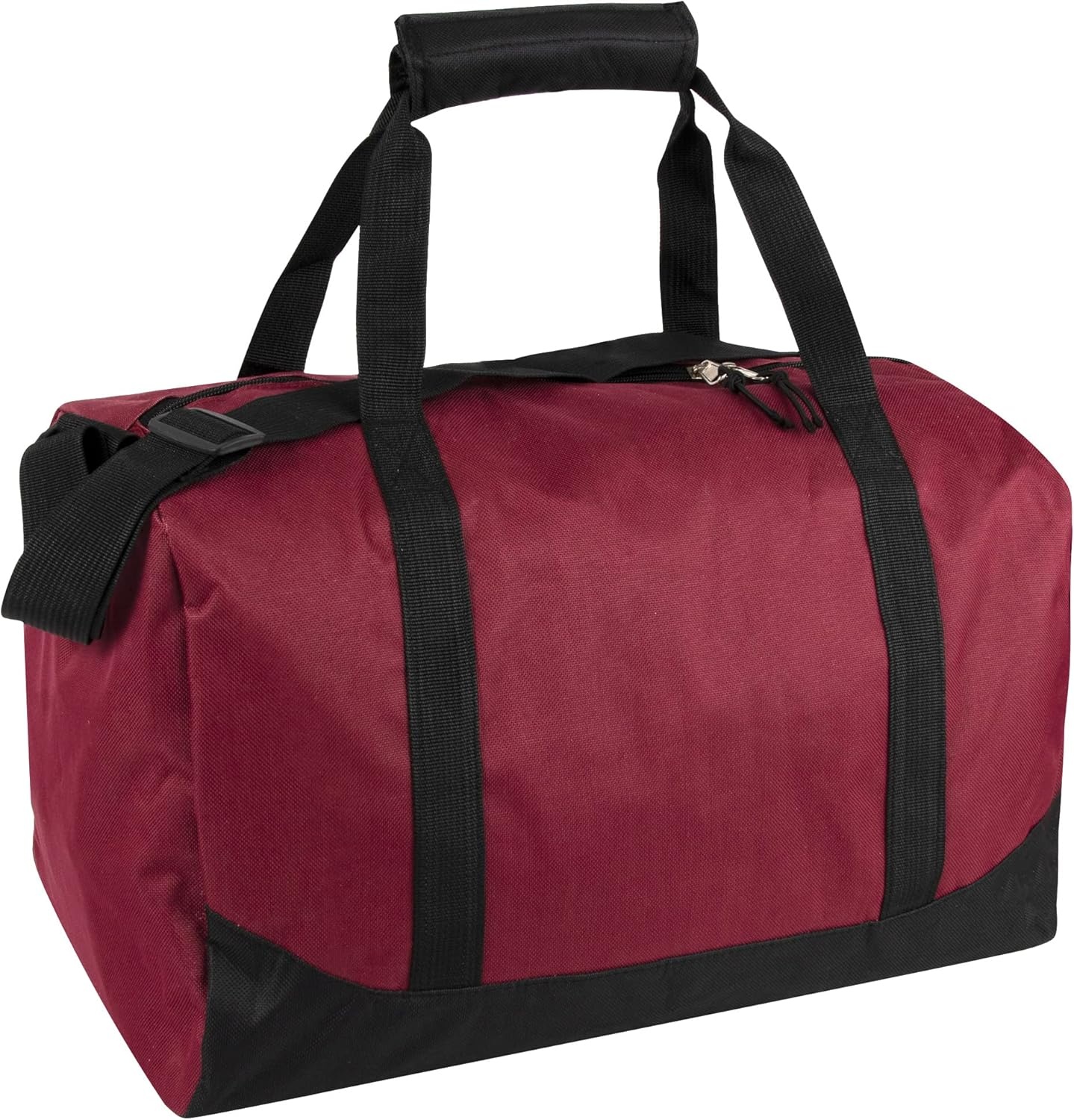 24 Pack Bulk Duffle Bags Wholesale by the Case for Homeless, Sports Teams, and Duffle Bags for Foster Kids (Assorted Colors Pack)(All Red Pack)