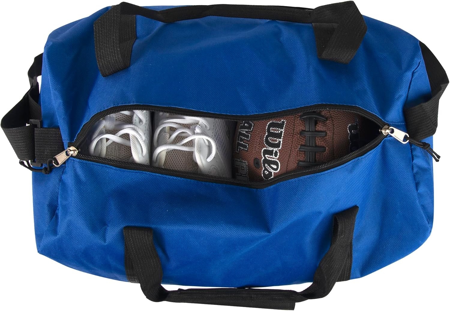 24 Pack Bulk Duffle Bags Wholesale by the Case for Homeless, Sports Teams, and Duffle Bags for Foster Kids (Assorted Colors Pack)(All Blue Pack)