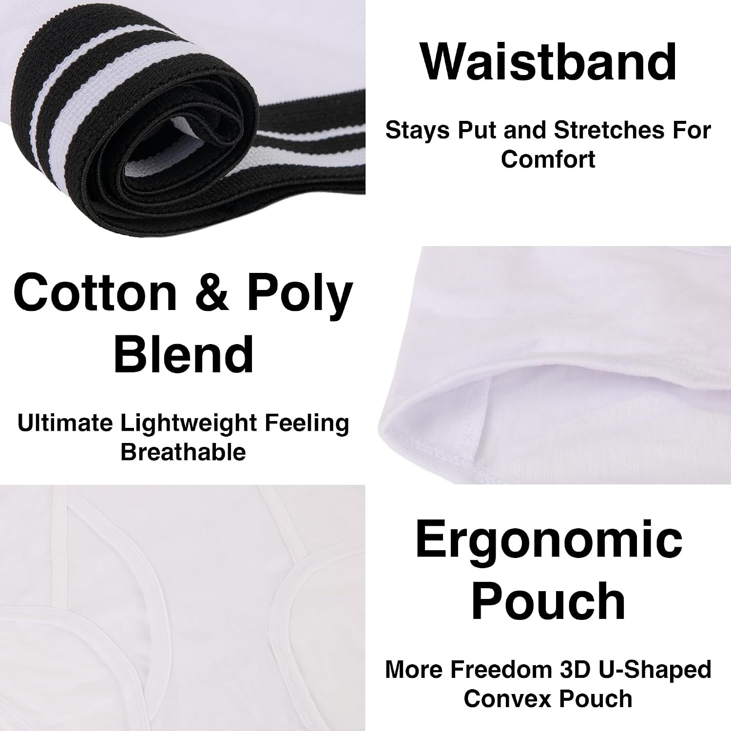 Trail maker Men’s Underwear Briefs Bulk,Cotton Polyester 50 Pack Underwear for Homeless,Disaster Relief,size S, M, L,XL(All Sizes Pack)