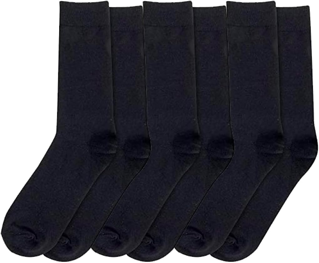 Trail maker Men’s Crew Socks,100 Pairs Bulk, Moisture-Wicking Crew Socks for Men size 10-13,Heat & Cold, Homeless Donation(Black)