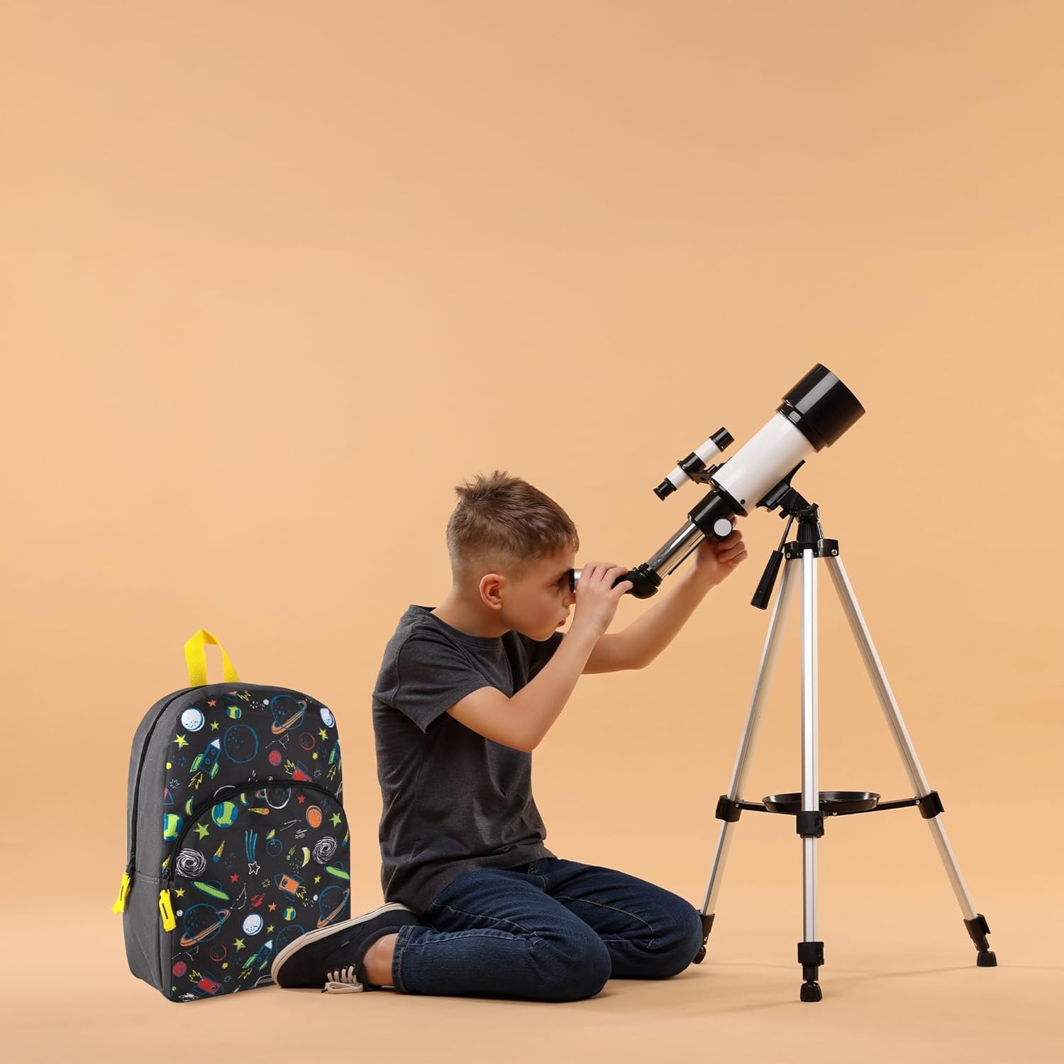 Trail maker 15 Inch Kids Backpacks for Boys & Girls | Preschool, Kindergarten, Elementary School Backpacks with Adjustable, Padded Straps (Prehistoric Pals)(Stellar Space)