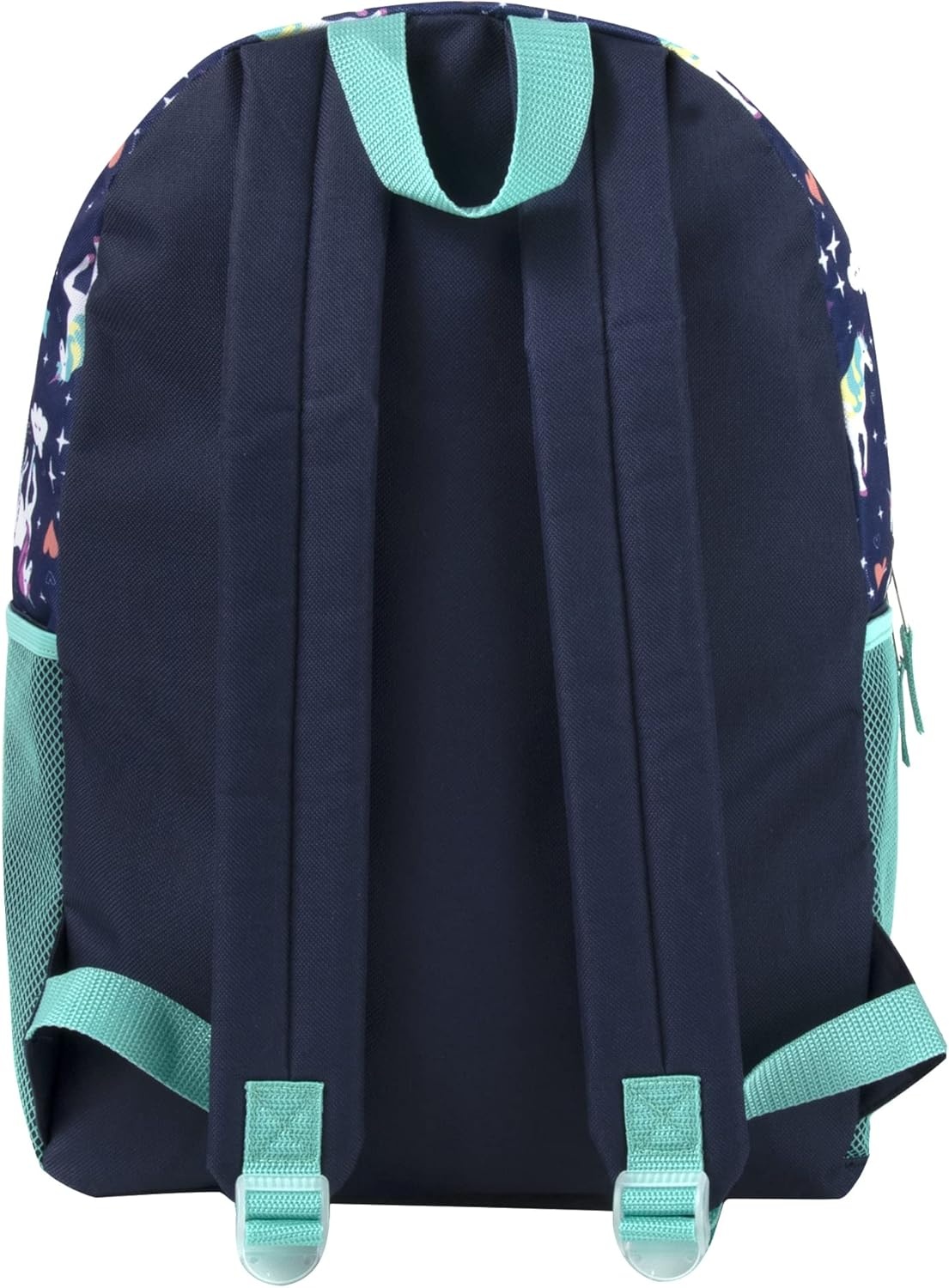 Trail maker 17 Kids Character School Backpacks Plush for Girls with Side Pockets, Padded Straps(Plush Prancing Unicorns)