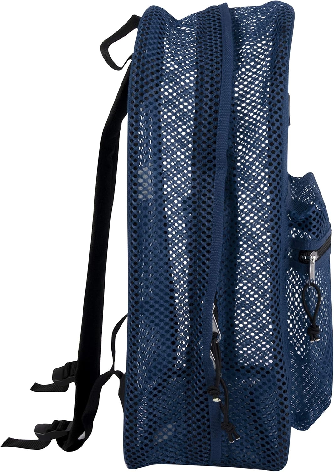 Summit Ridge Mesh Backpacks for Kids, Adults, School, Beach, and Travel, Colorful Transparent Mesh Backpacks with Padded Straps(Blue)