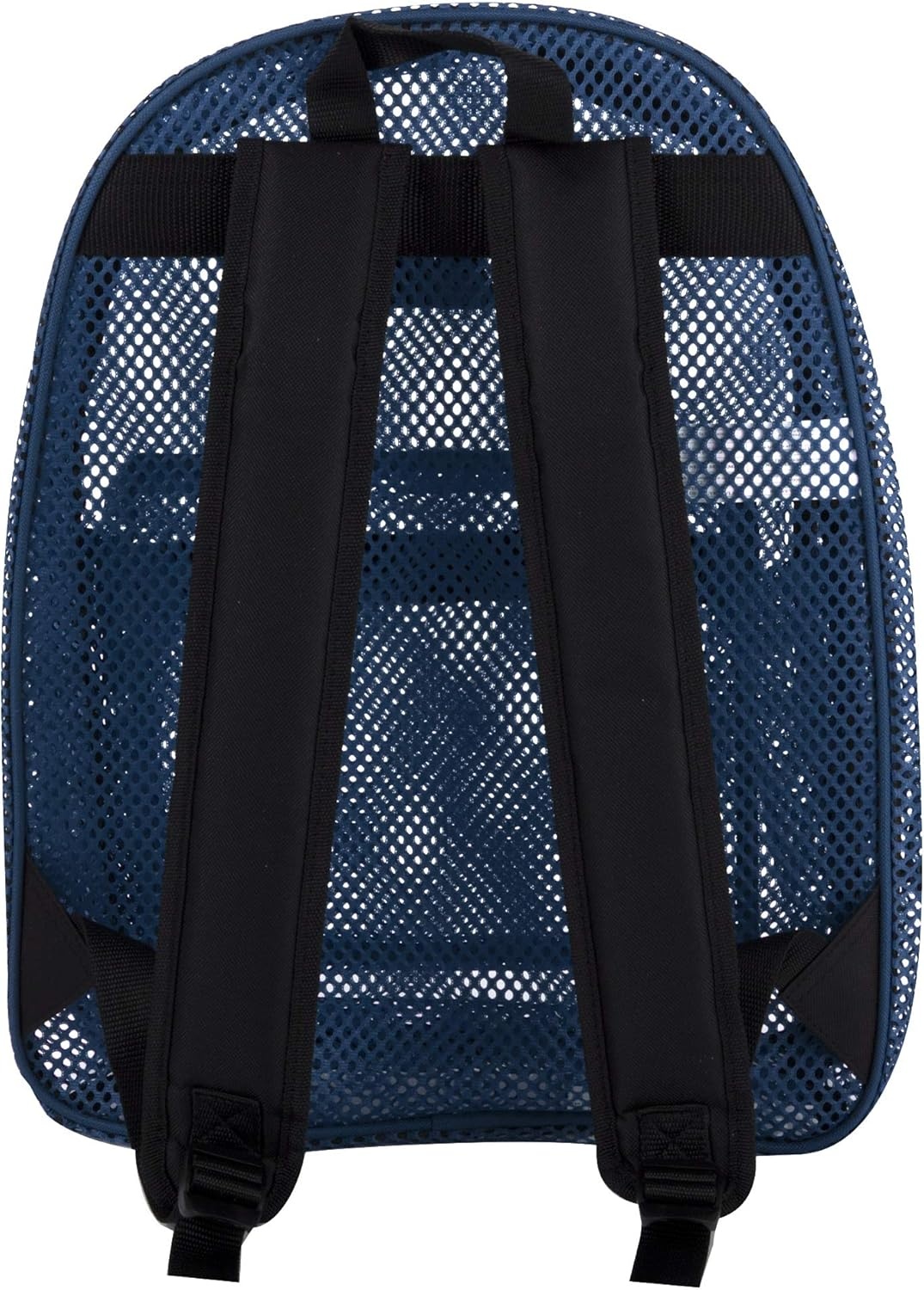 Summit Ridge Mesh Backpacks for Kids, Adults, School, Beach, and Travel, Colorful Transparent Mesh Backpacks with Padded Straps(Blue)