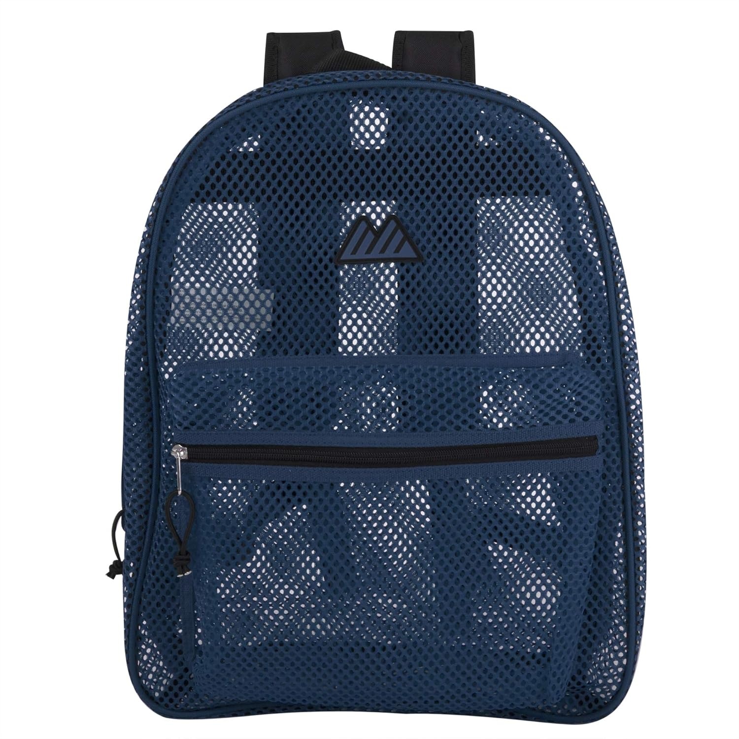 Summit Ridge Mesh Backpacks for Kids, Adults, School, Beach, and Travel, Colorful Transparent Mesh Backpacks with Padded Straps(Blue)