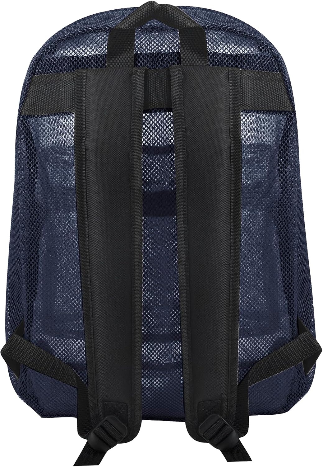 Transparent Mesh Backpacks for School Kids, Beach, Travel – Mesh See Through Backpack with Padded Straps Large(Blue)