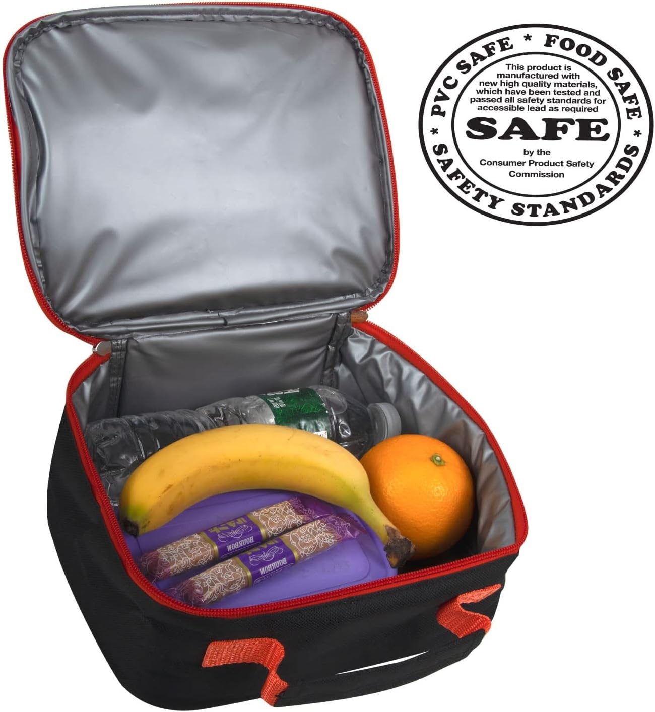 Trail maker Kids School Lunch Box Insulated for Boys, Girls | Fun Insulated Lunch Bag for Kids, School, Camp, Sports (Snarky Sharkies)(Tough Trucks)