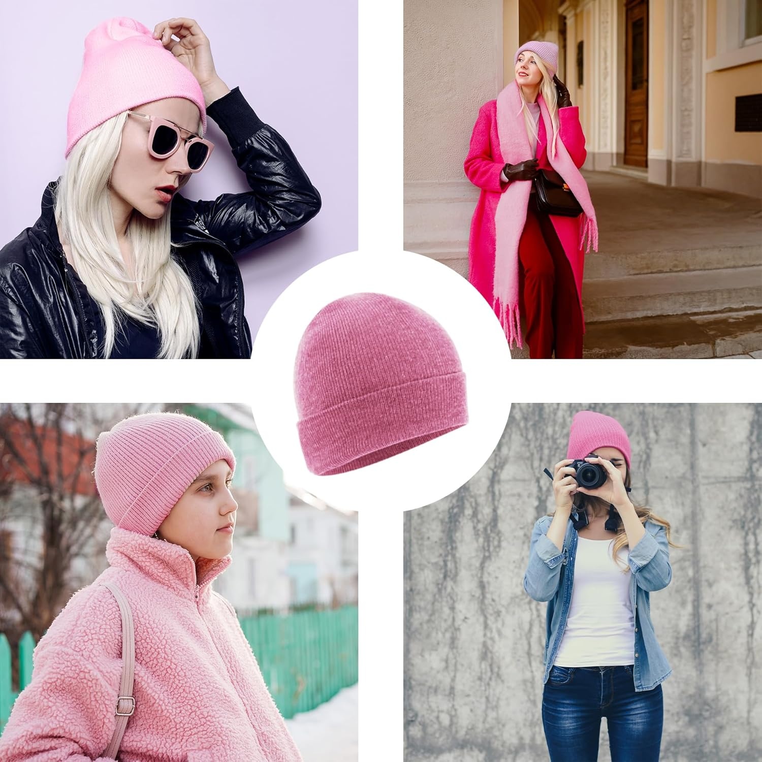 50 Pack of Bulk Wholesale Adult One Size Men and Womens Stretch Knit Beanie Skull Hats for Fall, Winter, Snow, Wind & Rain(Pastel Colors Pack)