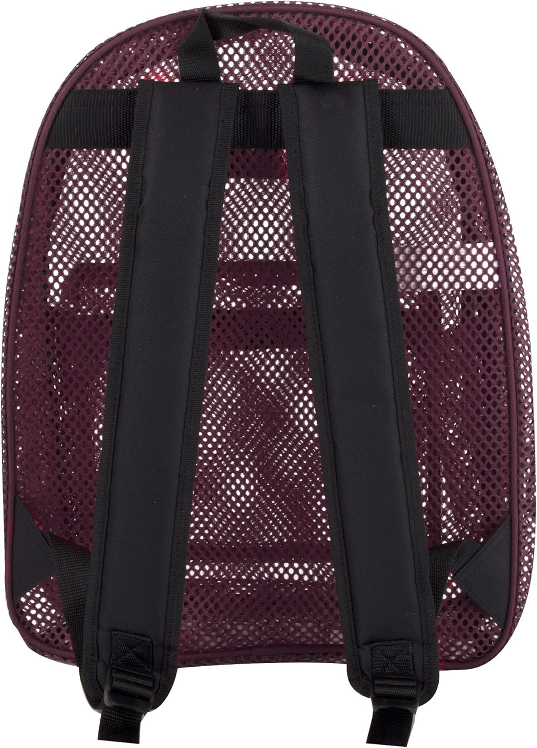 Summit Ridge Mesh Backpacks for Kids, Adults, School, Beach, and Travel, Colorful Transparent Mesh Backpacks with Padded Straps(Purple)