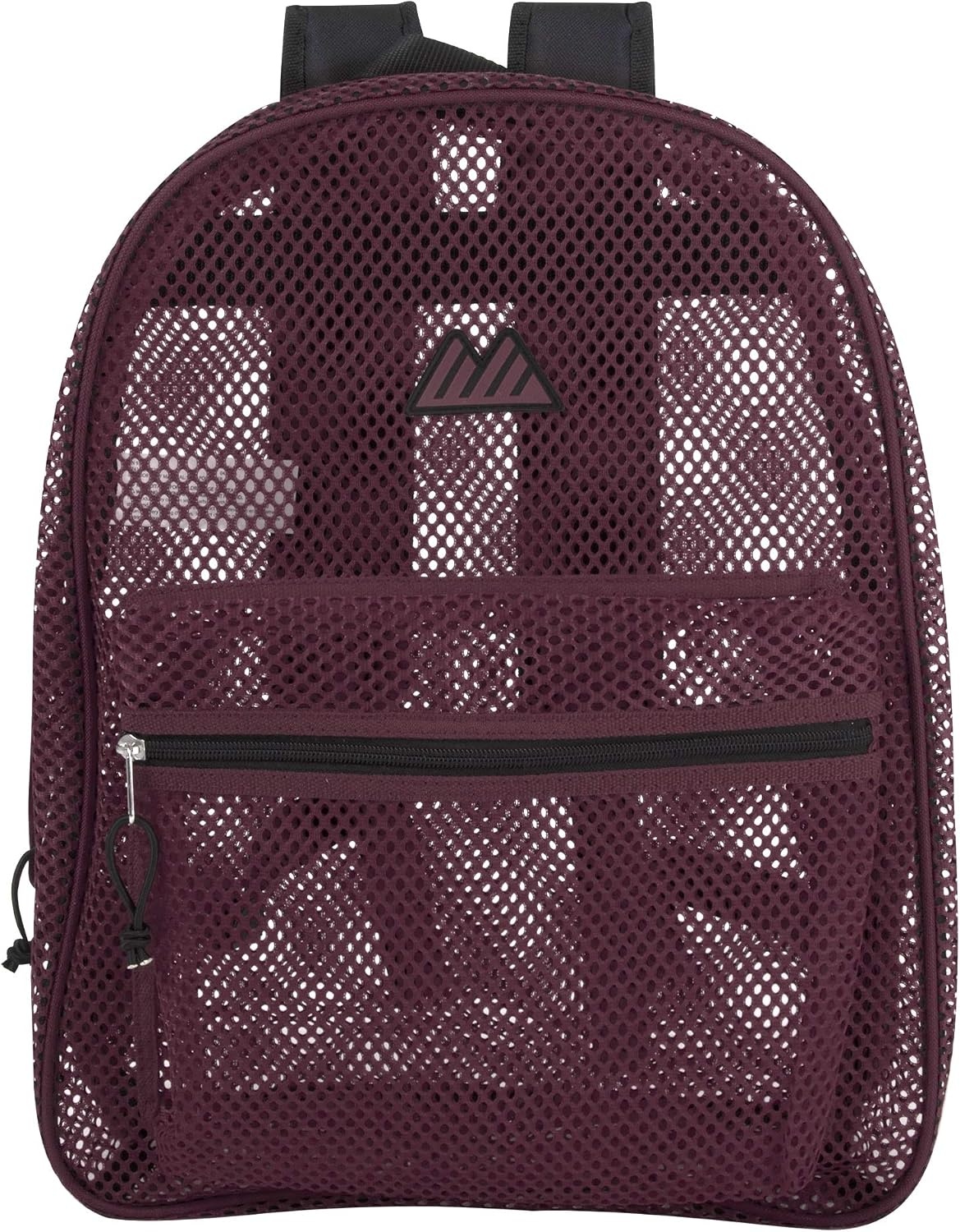 Summit Ridge Mesh Backpacks for Kids, Adults, School, Beach, and Travel, Colorful Transparent Mesh Backpacks with Padded Straps(Purple)