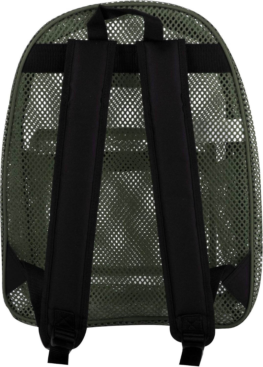 Summit Ridge Mesh Backpacks for Kids, Adults, School, Beach, and Travel, Colorful Transparent Mesh Backpacks with Padded Straps(Green)