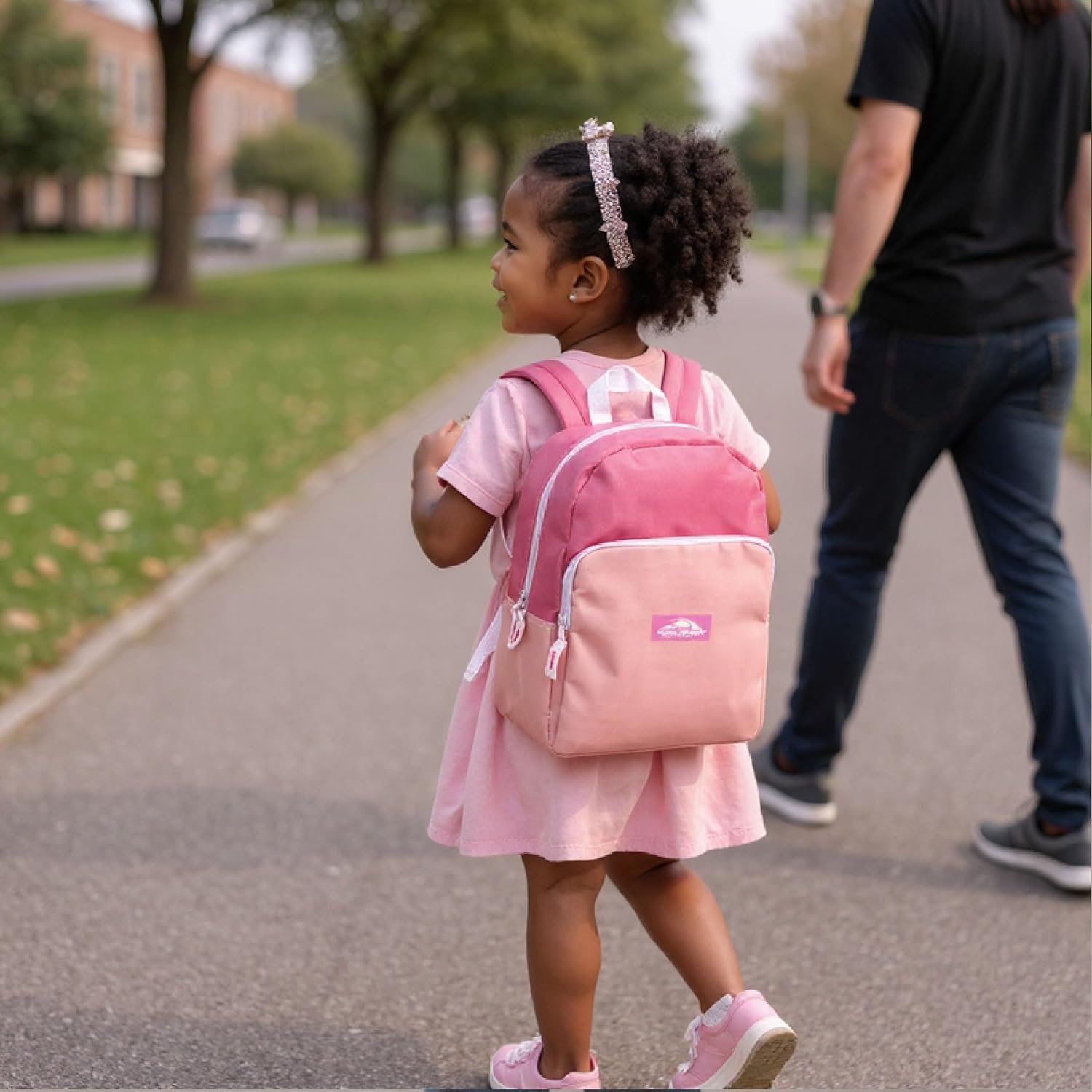 Trail maker 15 Inch Backpack for Girls, Preschool, Elementary & Middle School Students – Spacious Bookbag with Large Front Pocket, Adjustable Straps, Fits up to 13 Inch Laptop (Pink)(Pink)