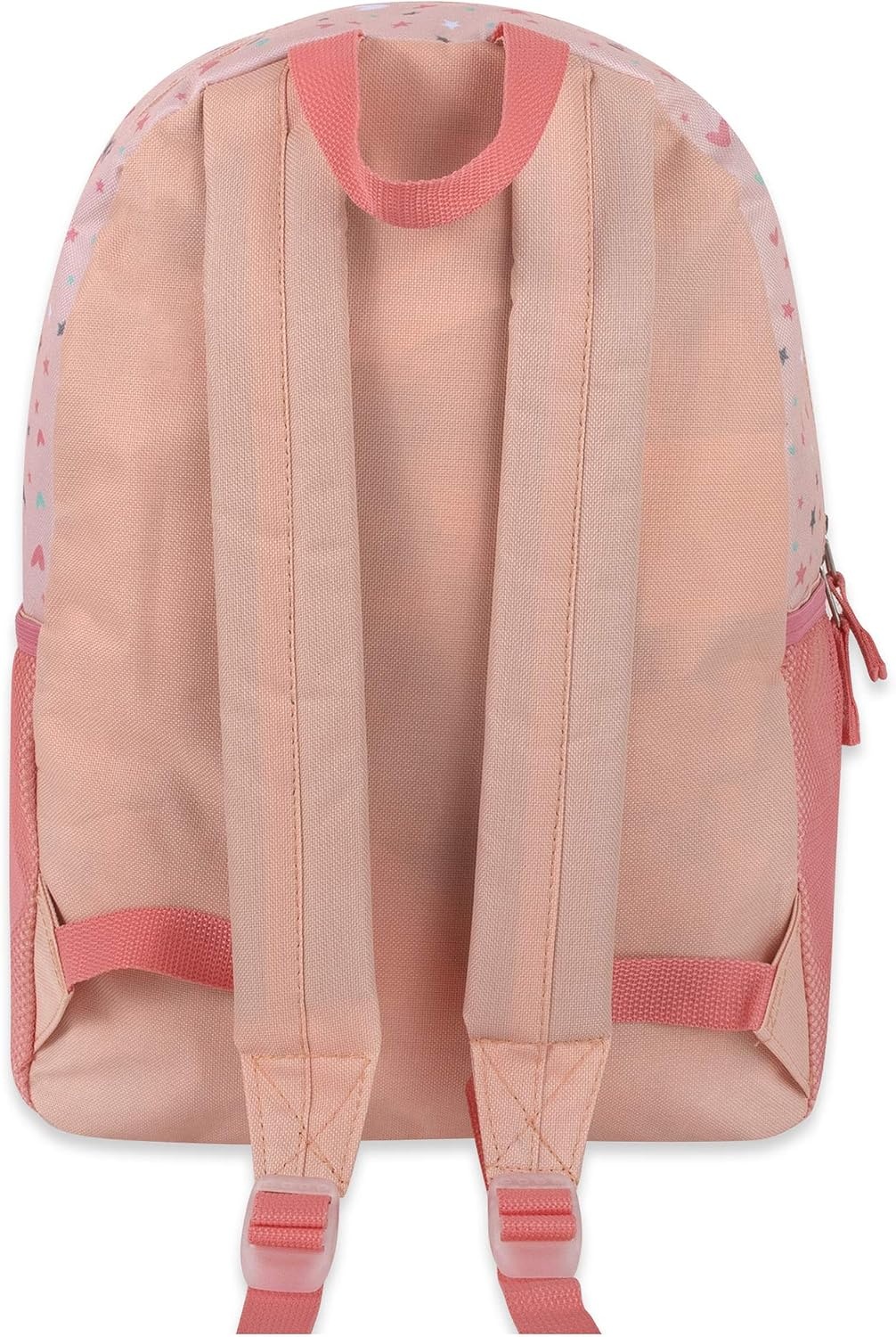 Trail maker 17 Kids Character School Backpacks Plush for Girls with Side Pockets, Padded Straps(Plush Starry Hearts)