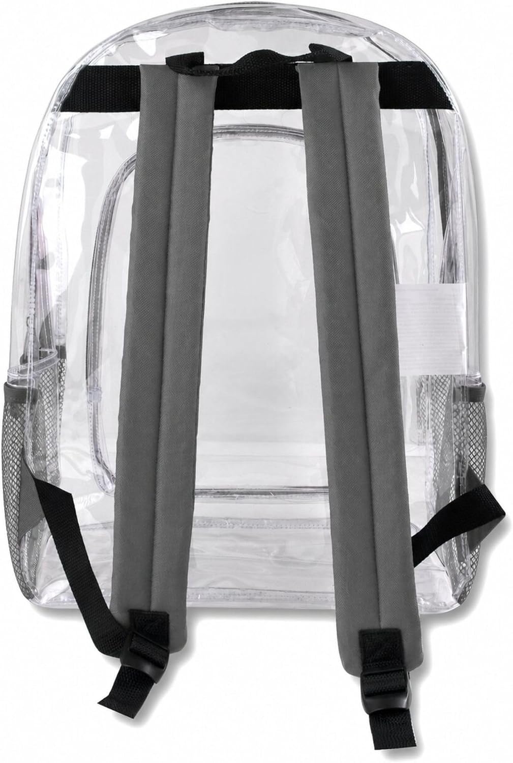 Heavy Duty Clear See Through Backpack | Transparent Clear Backpack Bags Stadium Approved for Women, Men, School, Travel(Grey)
