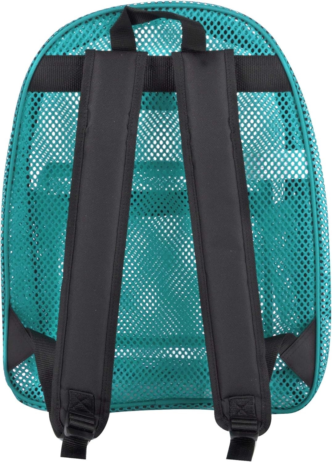 Summit Ridge Mesh Backpacks for Kids, Adults, School, Beach, and Travel, Colorful Transparent Mesh Backpacks with Padded Straps(Aqua)